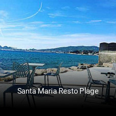 Santa Maria Resto Plage réservation de table