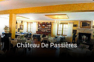 Réserver une table chez Château De Passières maintenant