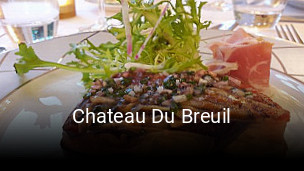 Chateau Du Breuil réservation de table