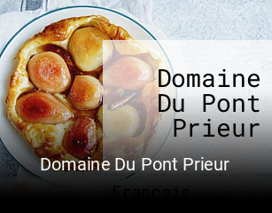 Domaine Du Pont Prieur réservation