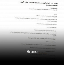 Bruno réservation de table