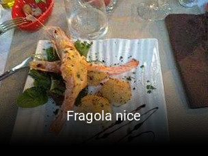 Fragola nice réservation de table