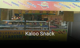 Réserver une table chez Kaloo Snack maintenant