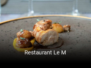 Restaurant Le M réservation en ligne