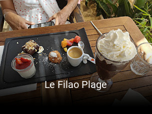 Le Filao Plage réservation de table