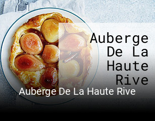 Auberge De La Haute Rive réservation