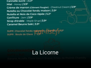 La Licorne réservation