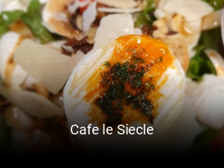 Cafe le Siecle réservation de table