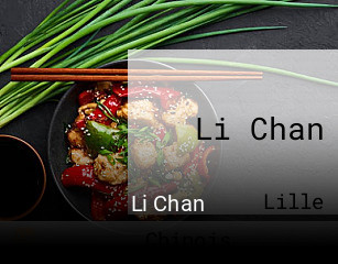 Li Chan réservation en ligne