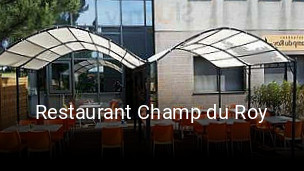 Restaurant Champ du Roy réservation en ligne