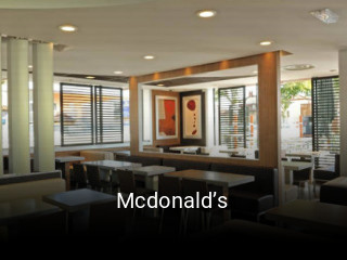 Mcdonald’s réservation de table