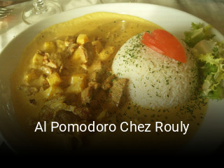 Al Pomodoro Chez Rouly réservation de table