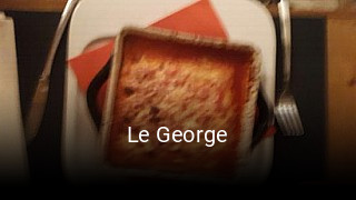 Le George réservation de table