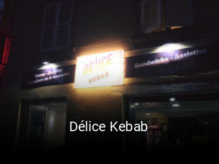 Délice Kebab réservation en ligne