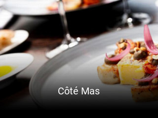 Côté Mas réservation de table