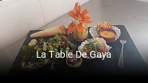 Réserver une table chez La Table De Gaya maintenant