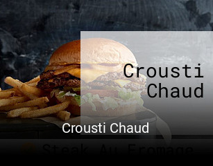 Crousti Chaud réservation de table