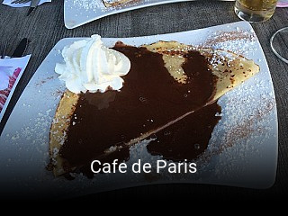 Cafe de Paris réservation en ligne