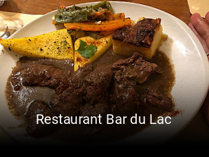 Restaurant Bar du Lac réservation de table