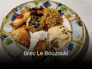 Grec Le Bouzouki réservation de table