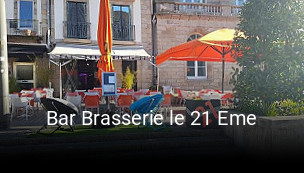 Bar Brasserie le 21 Eme réservation de table