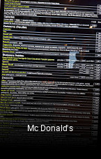 Mc Donald's réservation