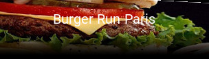 Burger Run Paris réservation de table