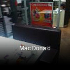 Mac Donald réservation en ligne
