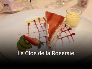 Le Clos de la Roseraie réservation de table
