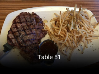 Table 51 réservation