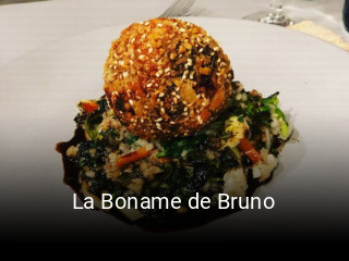 La Boname de Bruno réservation de table