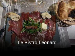 Le Bistro Leonard réservation de table