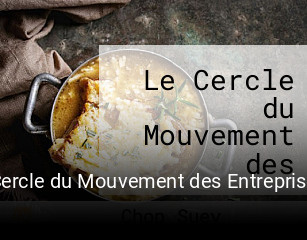 Le Cercle du Mouvement des Entreprises du Val d'Oise réservation de table