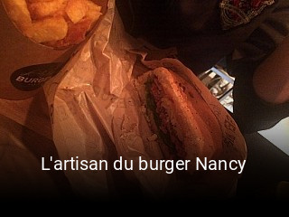 Réserver une table chez L'artisan du burger Nancy maintenant
