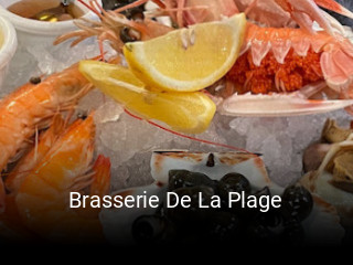 Brasserie De La Plage réservation de table