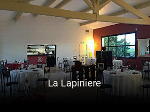 Réserver une table chez La Lapiniere maintenant