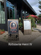 Rotisserie Henri IV réservation de table