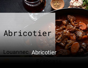 Abricotier réservation de table