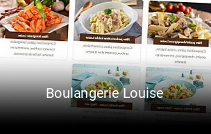 Boulangerie Louise réservation de table