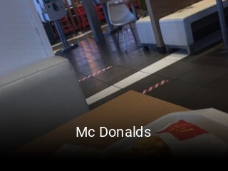 Mc Donalds réservation