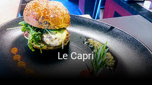 Le Capri réservation de table