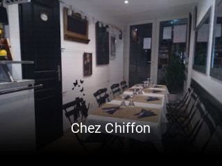 Chez Chiffon réservation de table