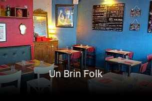 Un Brin Folk réservation de table