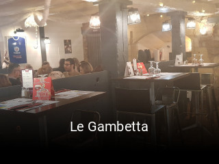 Le Gambetta réservation de table