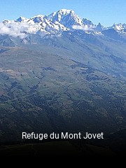 Refuge du Mont Jovet réservation de table