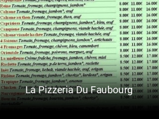 La Pizzeria Du Faubourg réservation de table