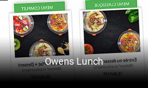 Owens Lunch réservation en ligne