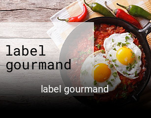 label gourmand réservation de table