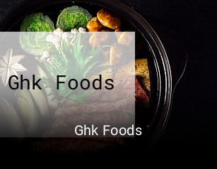 Ghk Foods réservation de table
