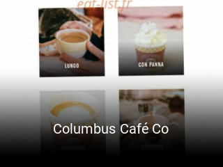 Columbus Café Co réservation de table